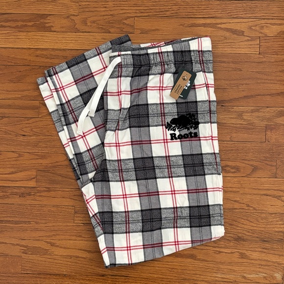 Roots Other - Roots Kids Checkered Pajama Bottoms - Black, White, and Red